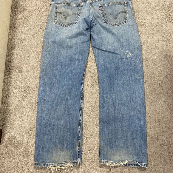 Levi's Men's Straight Blue Jeans 559 zip - Picture 2 of 4